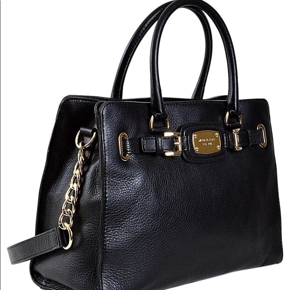 Michael Kors Handbags - Michael Kors black pebble leather Hamilton bag 💼